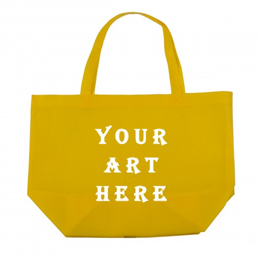 Yellow Non Woven Shopper Tote Bag